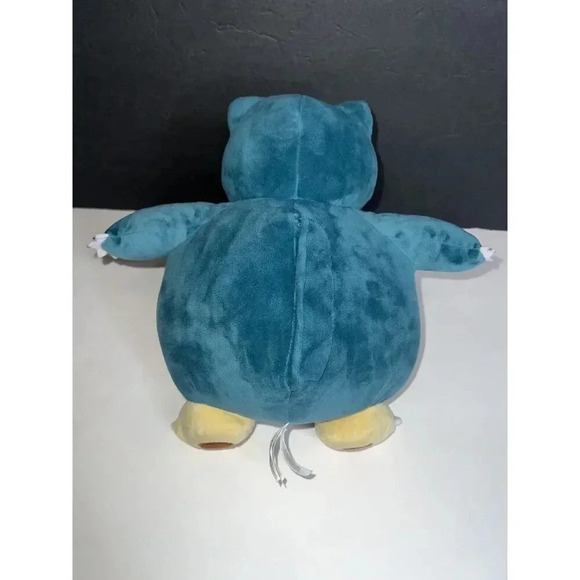 Pokemon Snooze Action Snorlax Large Plush 11 Inch 2020 Talking Sound Vibration - Picture 5 of 8